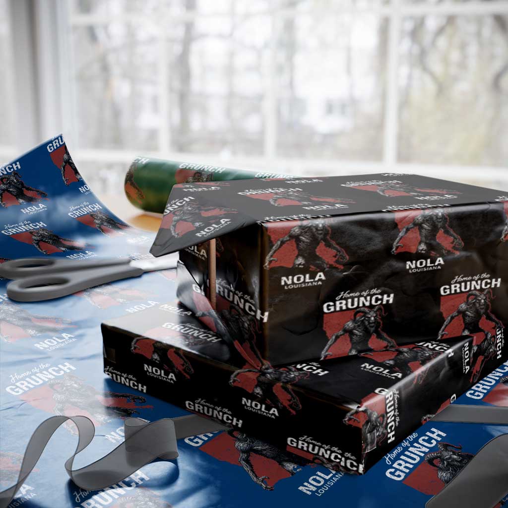Home Of The Grunch Nola Louisiana Wrapping Paper Roll New Orleans Urban Legend
