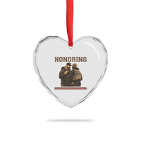 Honoring Alex Pretti ICU Nurse Tribute Support Gift Heart Crystal Glass Ornament