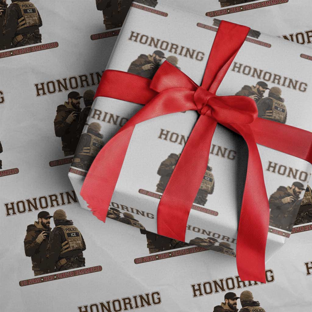Honoring Alex Pretti ICU Nurse Tribute Support Gift Wrapping Paper Roll