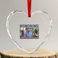 Honoring Alex Pretti Memorial Heart Crystal Glass Ornament ICU Nurse Hero Tribute Minneapolis