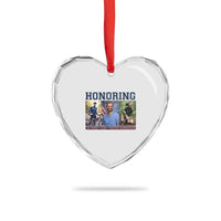 Honoring Alex Pretti Memorial Heart Crystal Glass Ornament ICU Nurse Hero Tribute Minneapolis