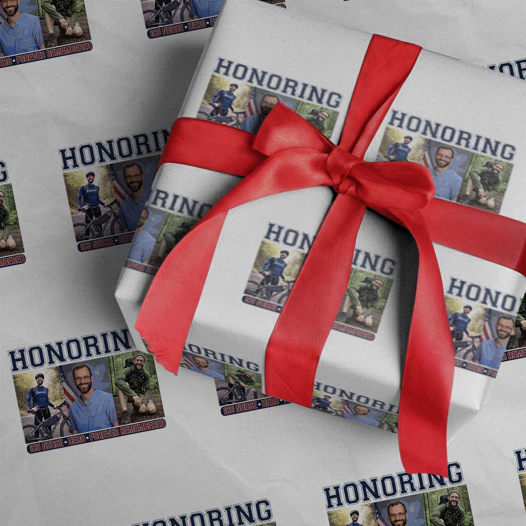 Honoring Alex Pretti Memorial Wrapping Paper Roll ICU Nurse Hero Tribute Minneapolis