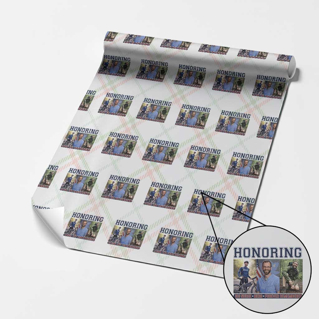 Honoring Alex Pretti Memorial Wrapping Paper Roll ICU Nurse Hero Tribute Minneapolis