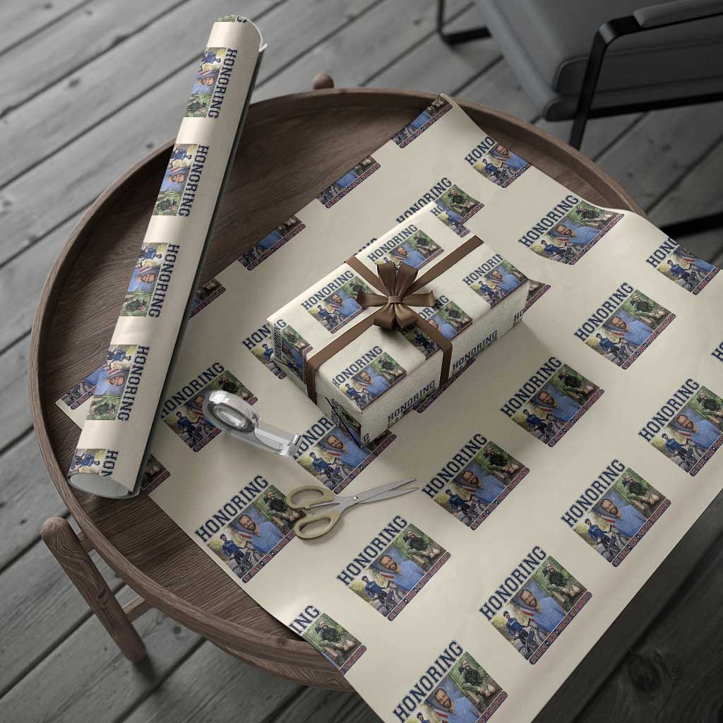 Honoring Alex Pretti Memorial Wrapping Paper Roll ICU Nurse Hero Tribute Minneapolis