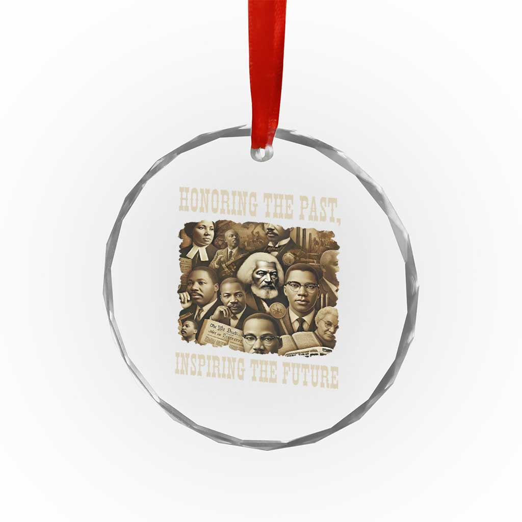 Honoring The Past Inspiring The Future Crystal Glass Ornament Black History Month - Wonder Print Shop