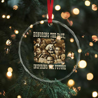 Honoring The Past Inspiring The Future Crystal Glass Ornament Black History Month - Wonder Print Shop