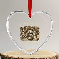 Honoring The Past Inspiring The Future Heart Crystal Glass Ornament Black History Month - Wonder Print Shop