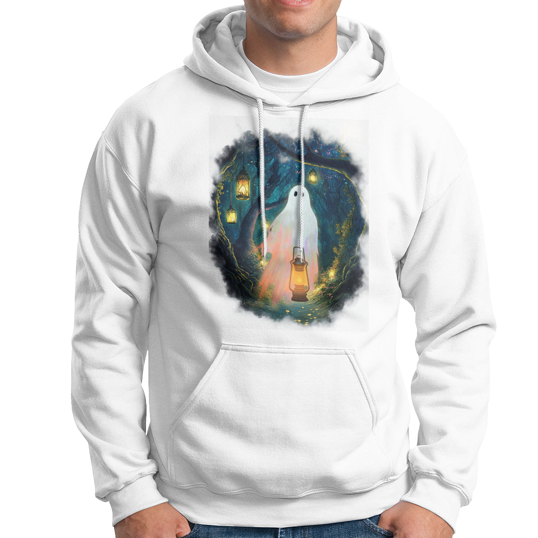 Ghost Hoodie Ghost In The Forest Shirt - Wonder Print Shop
