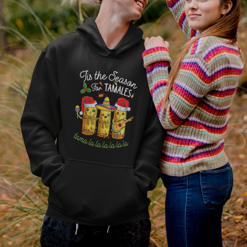 Tis The Season For Tamales Mexican Christmas Hoodie - Wonder Print Shop