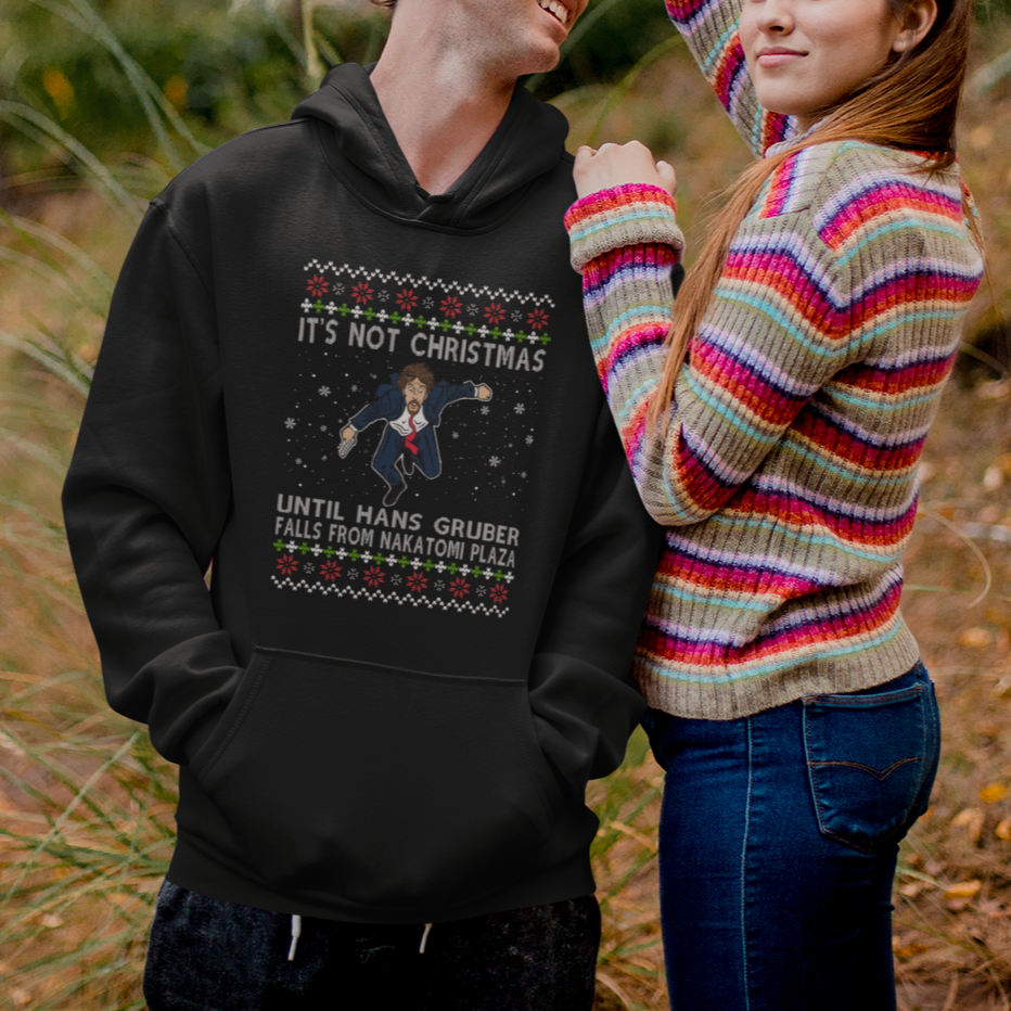 Nakatomi Plaza Hoodie It's Not Christmas Until Hans Gruber Falls - Wonder Print Shop