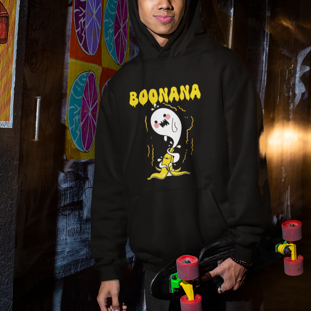 Halloween Hoodie Banana Ghost Boonana Cute Costume - Wonder Print Shop