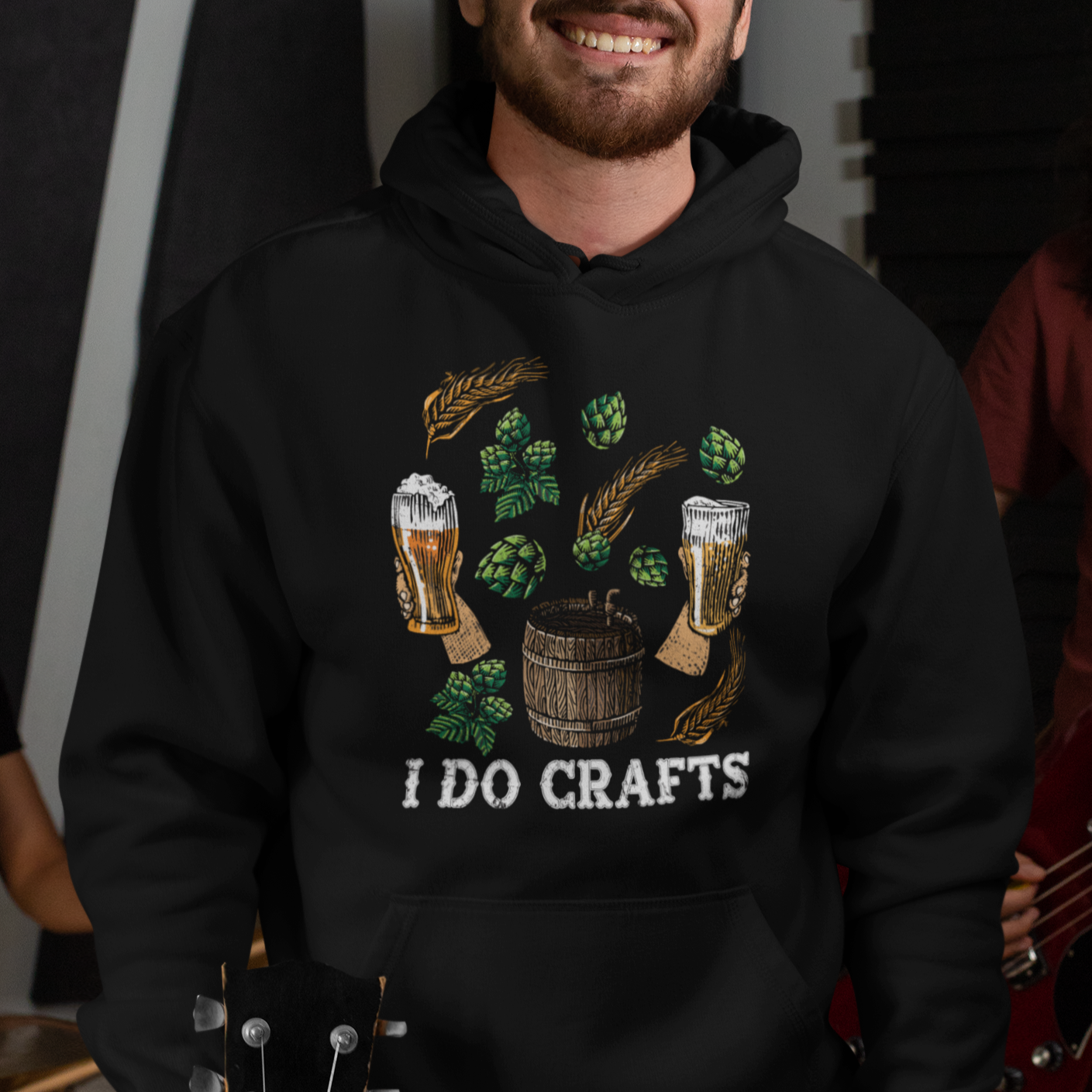 Beer Lover Hoodie I Do Crafts Beer Funny Home Brewing Vintage Craft Beer Lover - Wonder Print Shop
