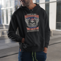 Hoodie Sorry If My Patriotism Offends You Veteran Patriots Skull - Wonder Print Shop