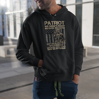 Veteran Hoodie We Fought Because We Love What We Left Behind American Flag Soldier - Wonder Print Shop
