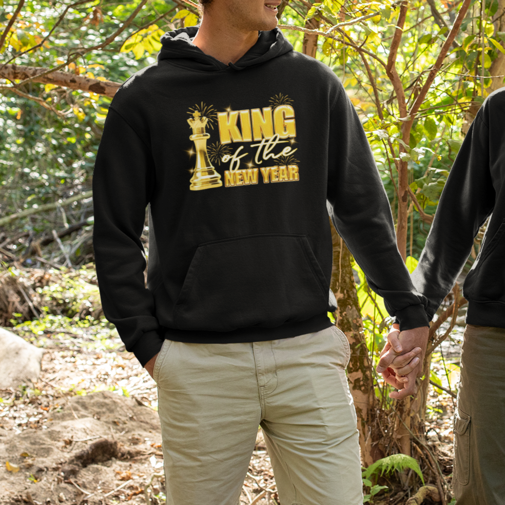King Of The New Year Eve Happy Lucky Firework Hoodie - Wonder Print Shop