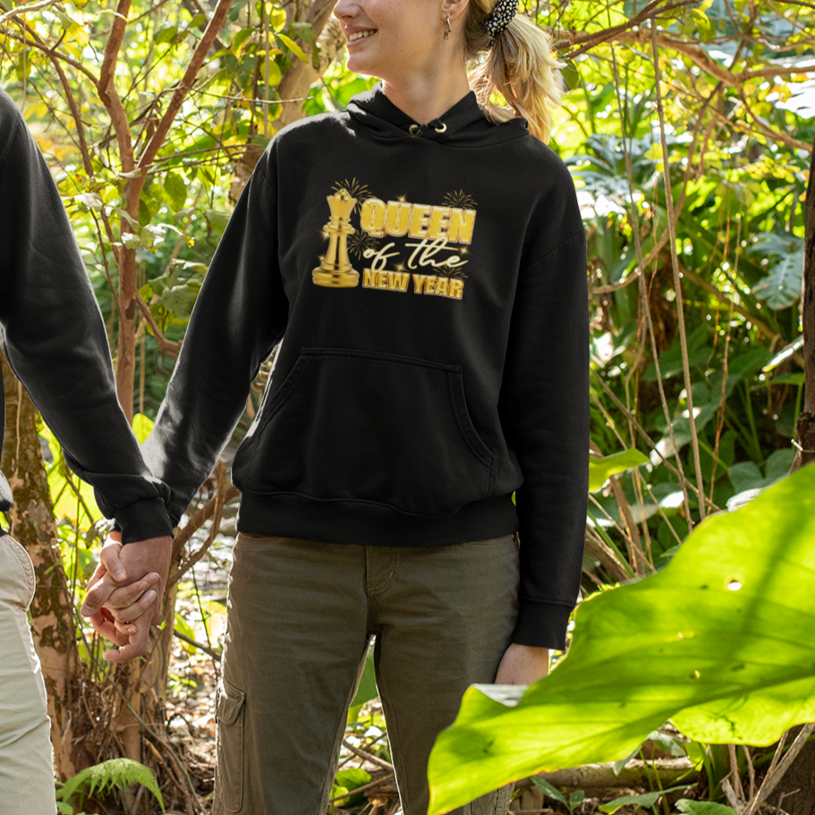 Queen Of The New Year Eve Happy Lucky Firework Hoodie - Wonder Print Shop