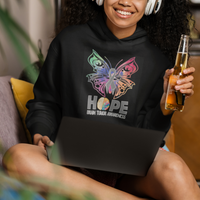 Brain Cancer Hoodie Hope Brain Tumor Awareness Support Brain Cancer Survivor - Wonder Print Shop
