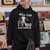 Holy Cow 100 Days of School Hoodie 100 Days Smarter Funny Moo Dairy Cattle - Wonder Print Shop