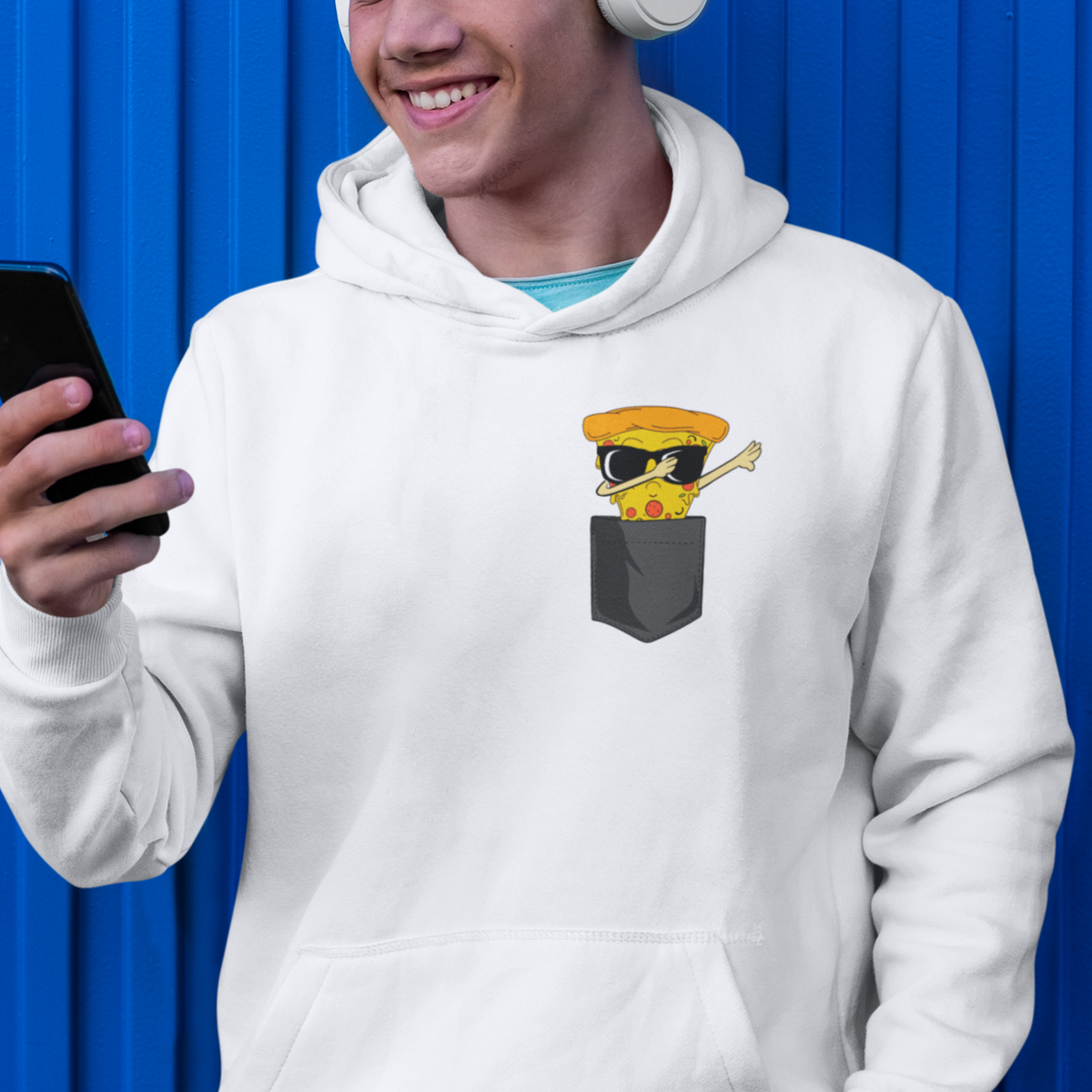 Pizza In A Pocket Funny Dabbing Hoodie - Wonder Print Shop