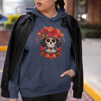 Day of the Dead Women Hoodie Dia De Los Muertos Calavera Sugar Skull Women - Wonder Print Shop