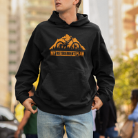 Retirement Plan Hoodie Funny Retired Rider Riding Bicycle - Wonder Print Shop