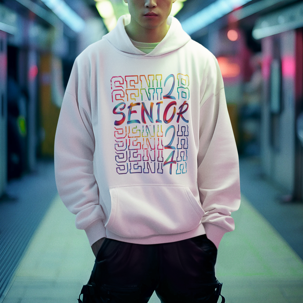 Tie Dye Senior Graduation Of 2024 Hoodie - Wonder Print Shop