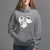 Halloween Cat Lover Hoodie Spooky Cute Ghost Costume - Wonder Print Shop