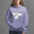 Halloween Cat Lover Hoodie Spooky Cute Ghost Costume - Wonder Print Shop