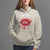 Halloween Hoodie Vampire Blood Lip I'm Fine It's Not My Blood - Wonder Print Shop