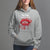 Halloween Hoodie Vampire Blood Lip I'm Fine It's Not My Blood - Wonder Print Shop