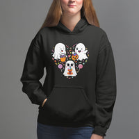 Halloween Hoodie Cute Ghost Dancing In The Candy Rain Spooky Season - Wonder Print Shop