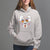 Halloween Hoodie Cute Ghost Dancing In The Candy Rain Spooky Season - Wonder Print Shop