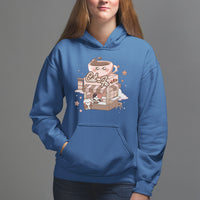 Cat Lover Hoodie CatFe Anime Kitty Coffee Shop - Wonder Print Shop