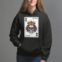 Poker Hoodie Couple Matching - 2/2 Card Queen Skull - Wonder Print Shop