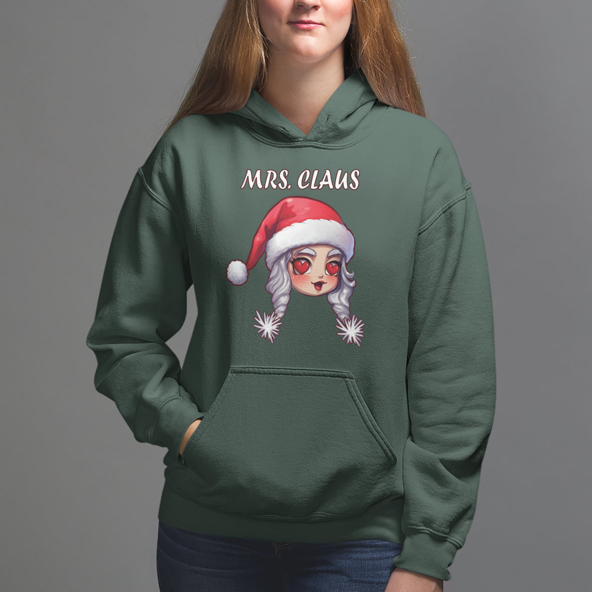Christmas Couple Matchhing Hoodie Mr and Mrs Claus Couples Match Santa Lover - Wonder Print Shop