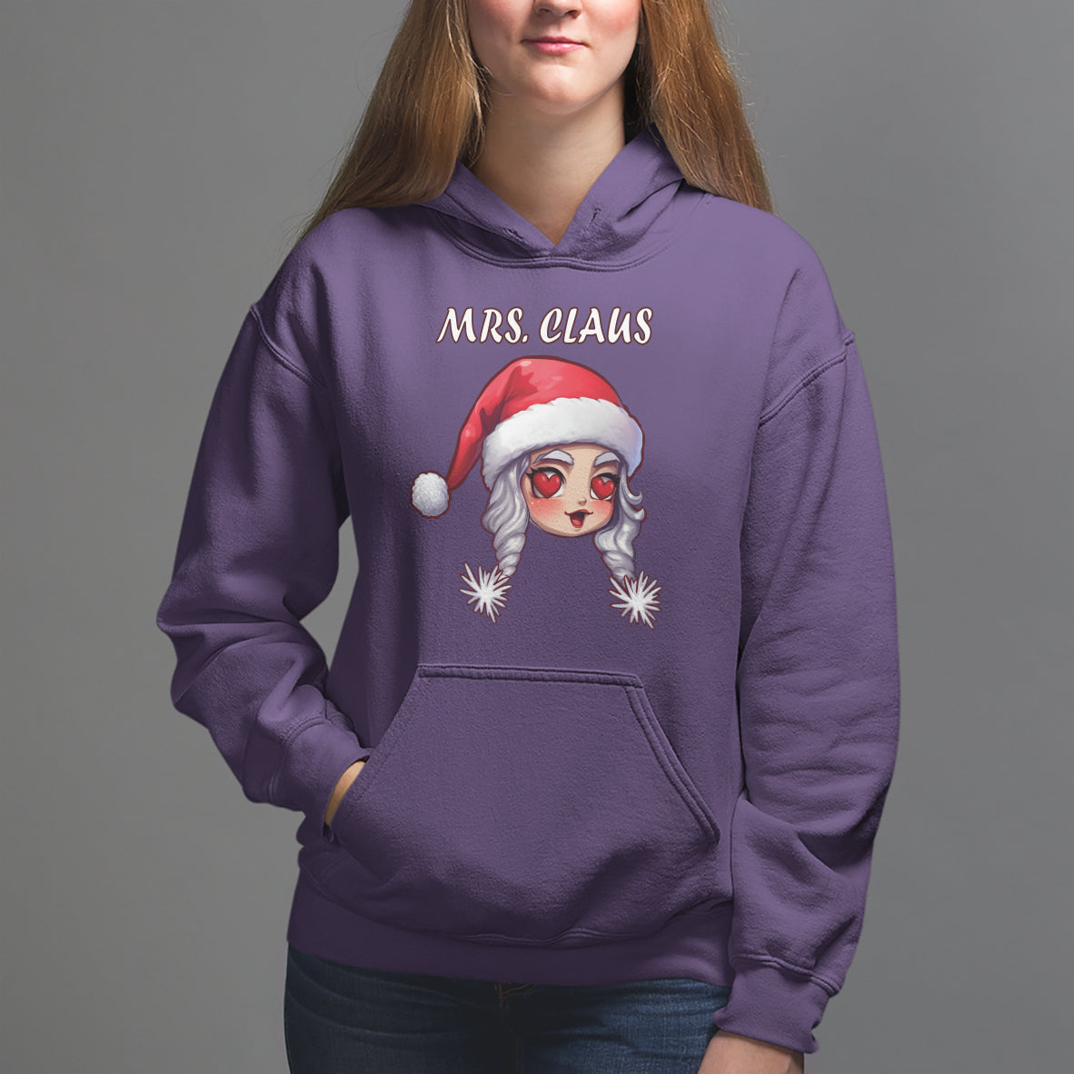 Christmas Couple Matchhing Hoodie Mr and Mrs Claus Couples Match Santa Lover - Wonder Print Shop