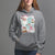 Christmas Hoodie Vintage Pink Santa Claus Ho Ho Ho - Wonder Print Shop