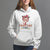 Candy Cane Cutie Christmas Cute Girl Kid Messy Bun Hoodie - Wonder Print Shop