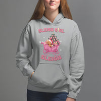 Sleigh Girl Sleigh Christmas Groovy Gingerbread Man Xmas Holidays Hoodie - Wonder Print Shop