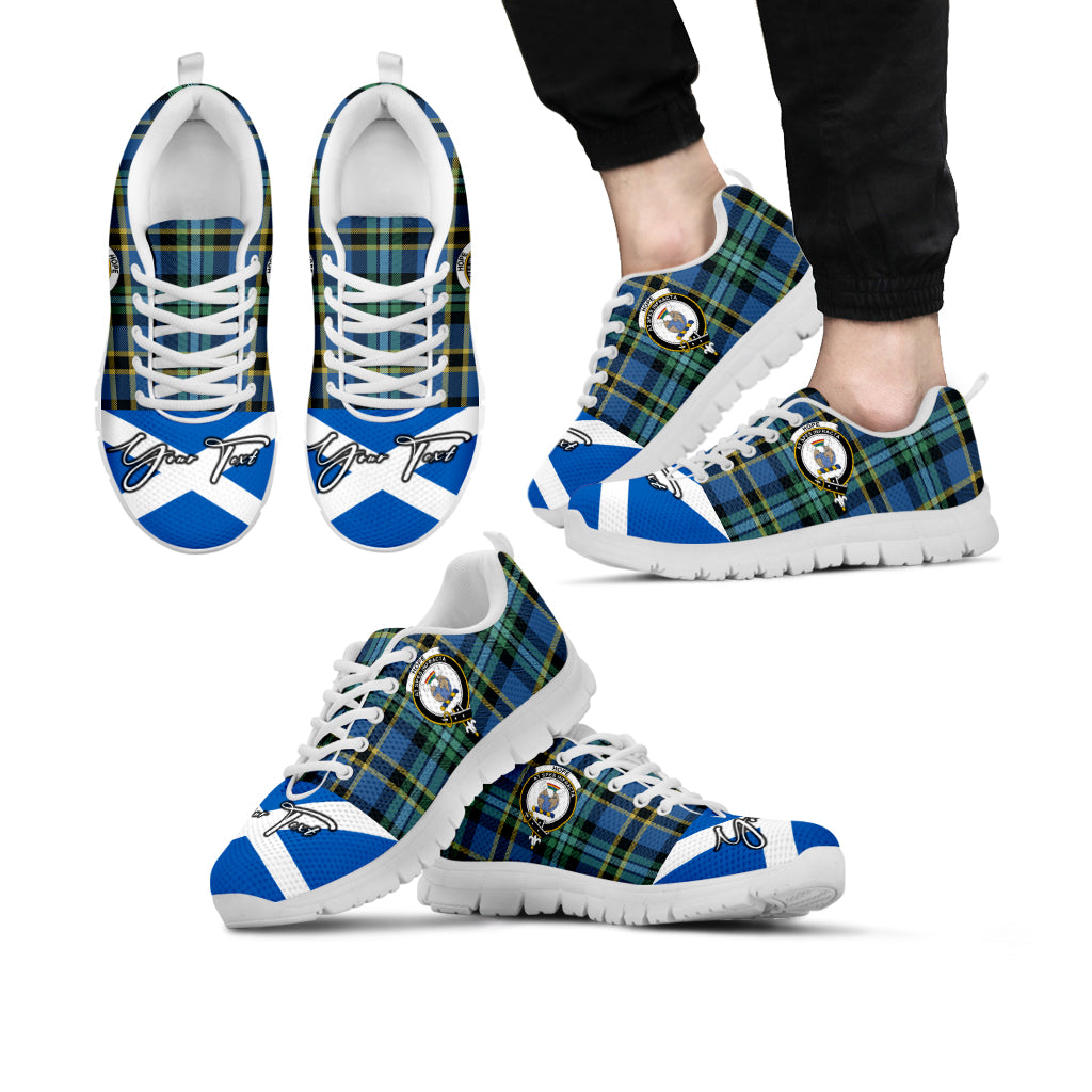 hope-ancient-family-crest-tartan-sneaker-tartan-plaid-with-scotland-flag-shoes-personalized-your-signature