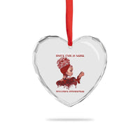Hope For A Cure HIV Awareness Heart Crystal Glass Ornament Support Squad Gift - Wonder Print Shop
