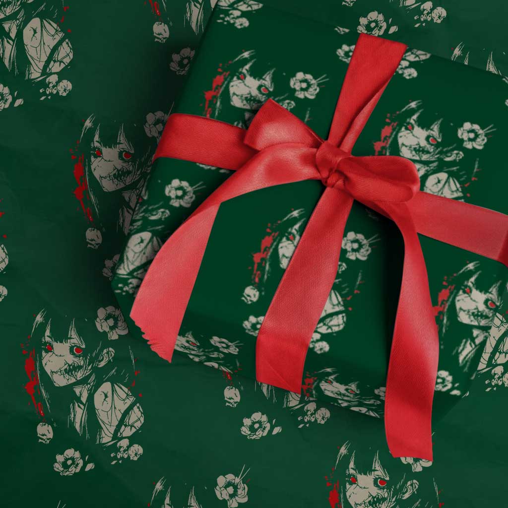 Horror Anime Manga Wrapping Paper Roll Japanese Creepy Kawaii Goth Otaku
