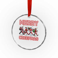 Horror Xmas Crystal Glass Ornament Merry Creepmas Horror Characters TS09
