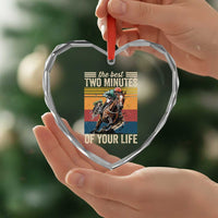 Horse Race Derby Heart Crystal Glass Ornament The Best Two Minutes Of Your Life