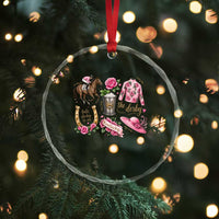 Horse Racing Derby Day Crystal Glass Ornament Doodles Funny Silks Jockey