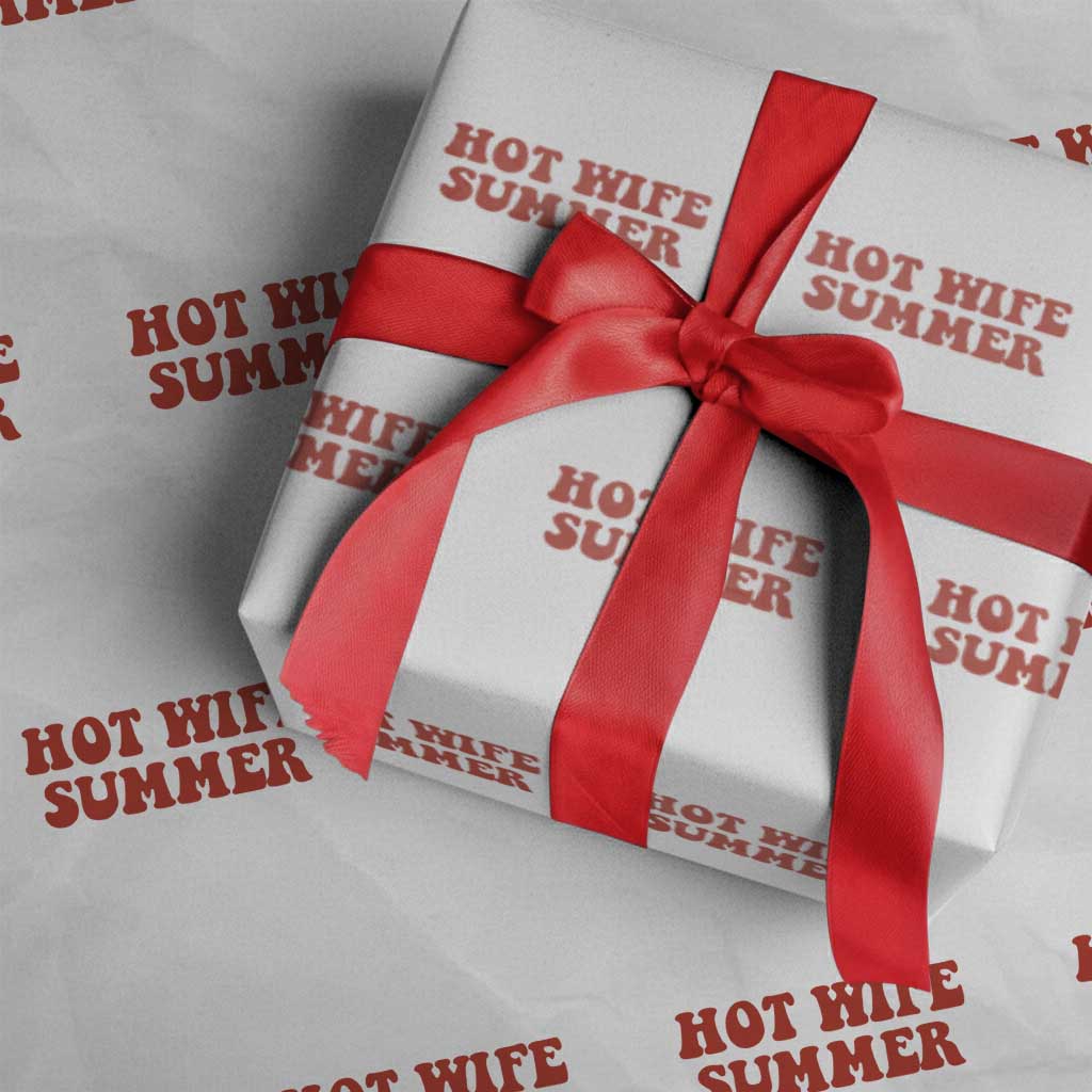 Hot Wife Summer Wrapping Paper Roll Funny Newlywed