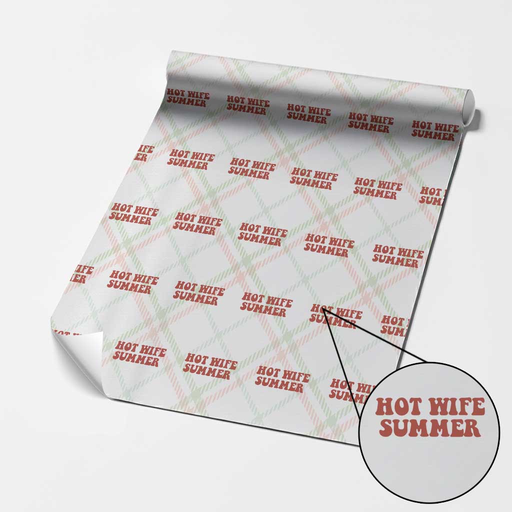 Hot Wife Summer Wrapping Paper Roll Funny Newlywed