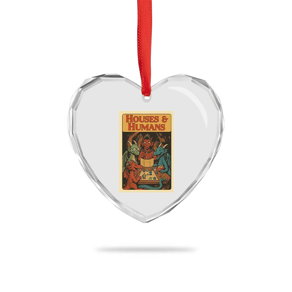 Houses and Humans Fantasy Tabletop Game Heart Crystal Glass Ornament Retro RPG Dragons Board Game Roleplay Fans - Wonder Print Shop