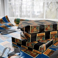 Houses and Humans Fantasy Tabletop Game Wrapping Paper Roll Retro RPG Dragons Board Game Roleplay Fans - Wonder Print Shop