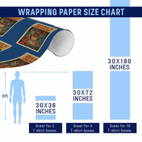 Houses and Humans Fantasy Tabletop Game Wrapping Paper Roll Retro RPG Dragons Board Game Roleplay Fans - Wonder Print Shop